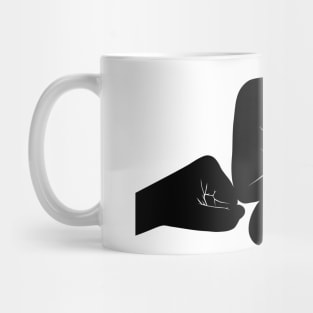 Baby Fist Bump Patriot Flag Series (Black) Mug